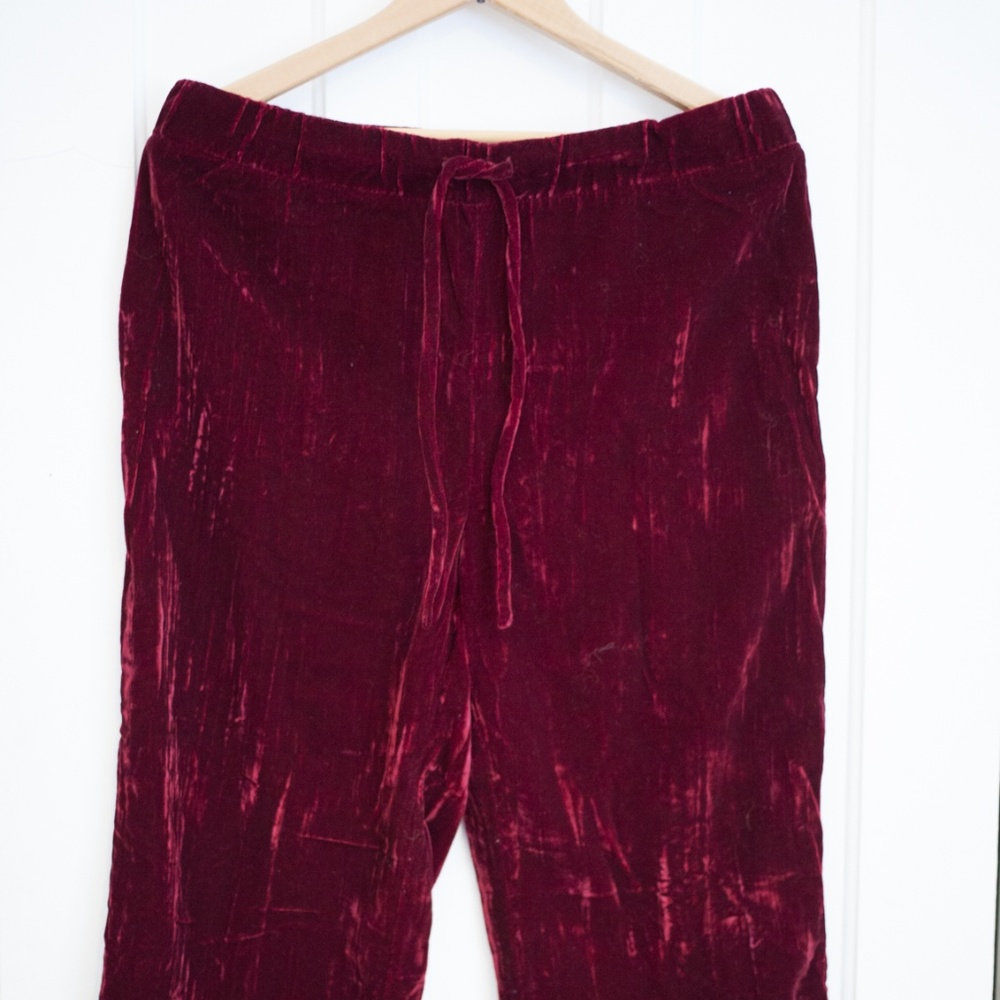 Red Velvet Cropped pants (MODCLOTH)